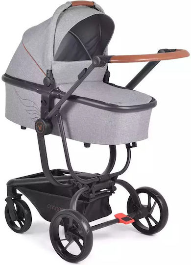 Cangaroo Ellada Verstellbar 2 in 1 Baby Kinderwagen Geeignet für Neugeborene Gray 15kg