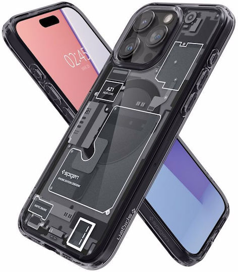 Spigen Ultra Hybrid Zero One (MagFit) Задна корица Пластмаса 2мм Магнитен Черен (iPhone 15 Pro)