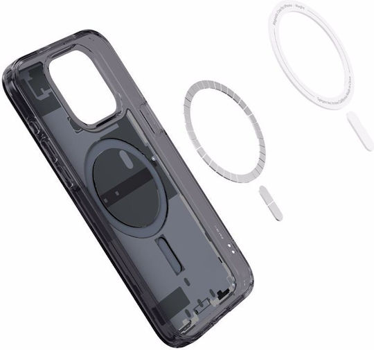 Spigen Ultra Hybrid Zero One (MagFit) Задна корица Пластмаса 2мм Магнитен Черен (iPhone 15 Pro)