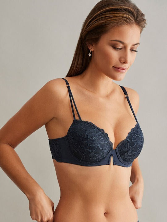 Promise Balconette Balconette Bra Navy Blue