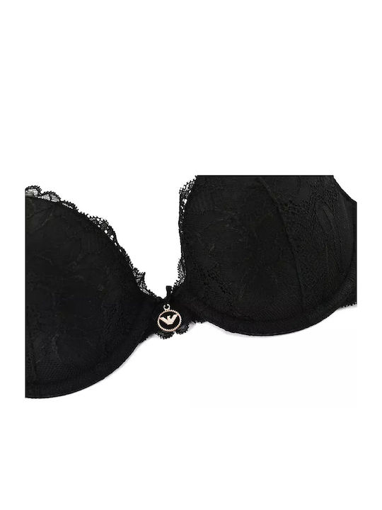 Emporio Armani Push Up Bra Black