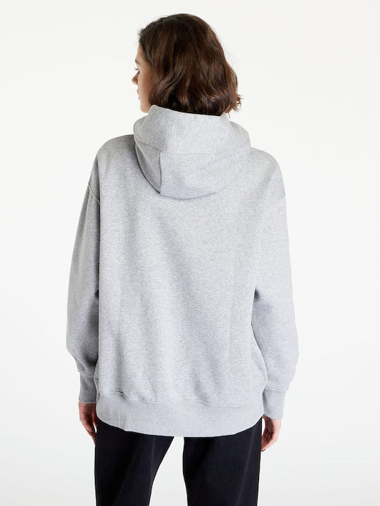 Nike Sportswear Phoenix Women's Long Hooded Fleece Sweatshirt Gray