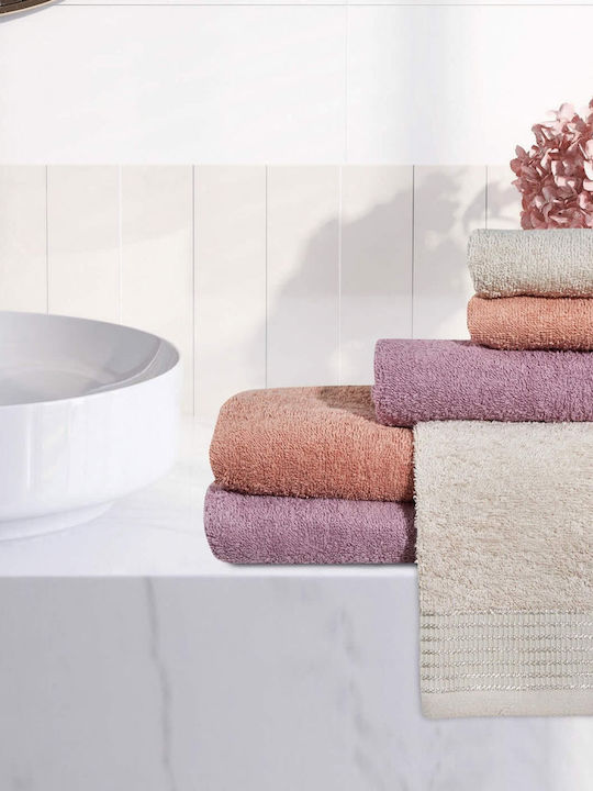 Das Home 3pc Bath Towel Set Best 0691 Rhodes Weight 450gr/m²