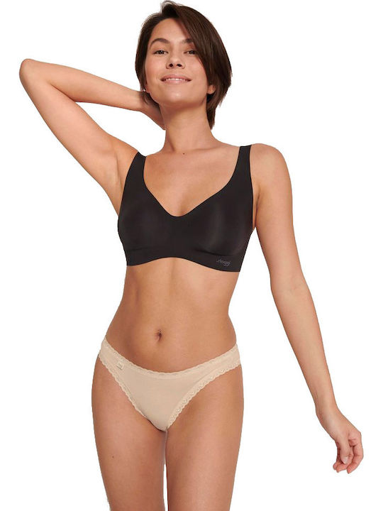 24/7 Weekend Tanga Βαμβακερά Femei Slip 3Pack Bej