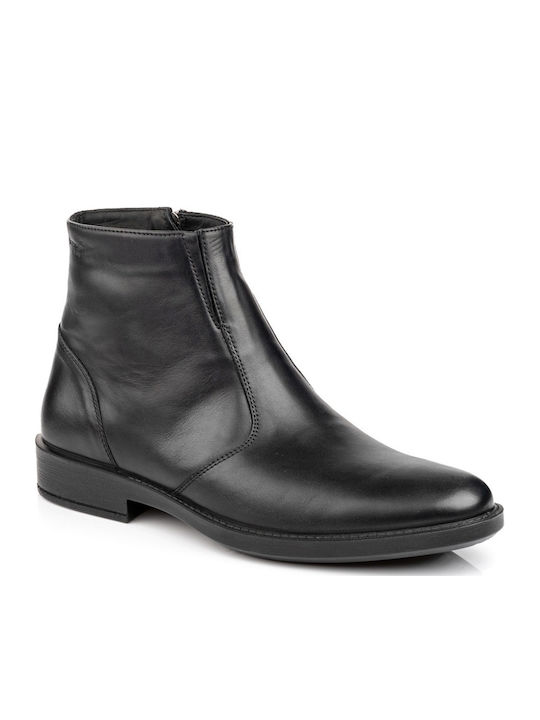 Leather Black Men's Boots Anatomical