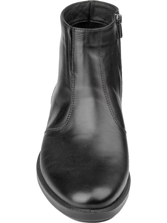 Leather Black Men's Boots Anatomical