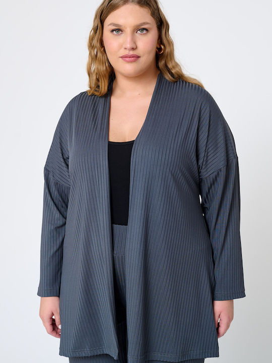 Jucita Lung Cardigan de damă Gri