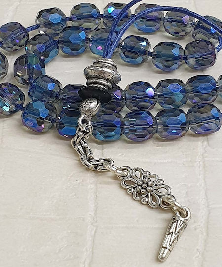 Roloi Komboloi Glass Worry Beads Blue 27cm