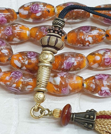 Roloi Komboloi Glass Worry Beads Multicolour 34cm
