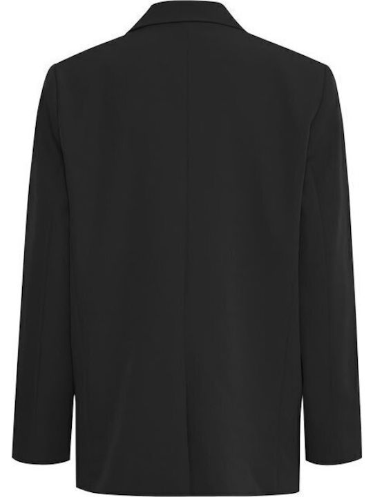ICHI Lang Damen Blazer Schwarz