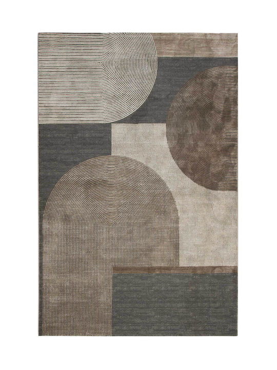 Madi Gestures Rug Rectangular Grey