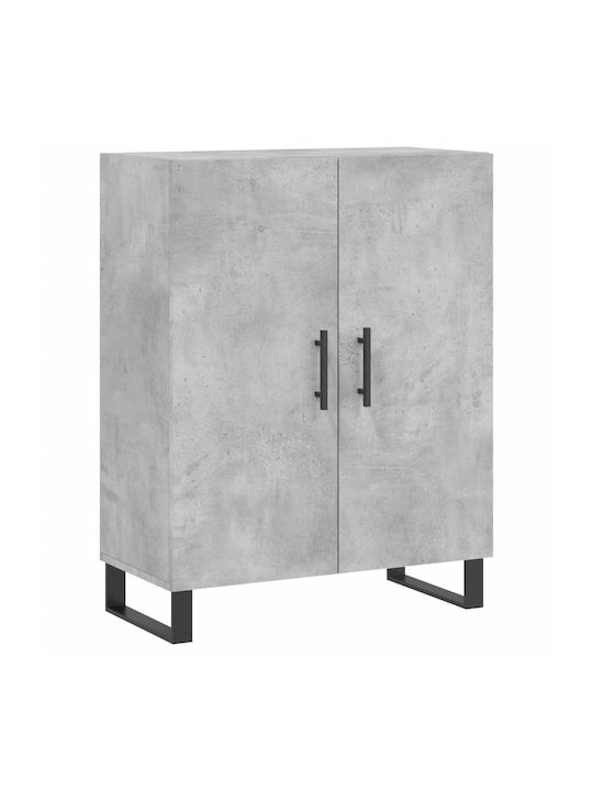 Grey Bookcase 69.5x34x180cm