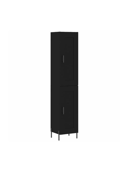 Cabinet pardoseală Negru 34.5x34x180cm