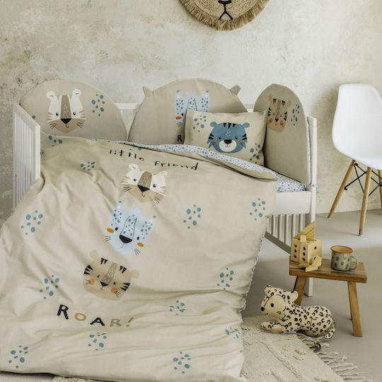 Nima Cotton Baby Quilt Little Friend 100x140cm Beige
