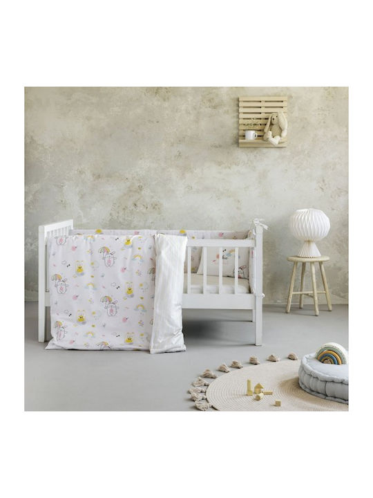 Nima Βρεφικό Κουβερλί Βαμβακερό Ροζ 100x140cm