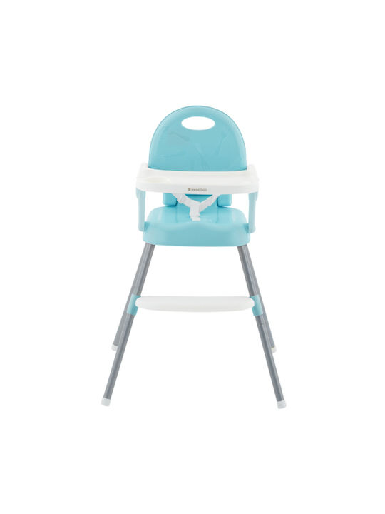 Kikka Boo Spoony Highchair 3 in 1 with Metal Frame & Plastic Seat Mint