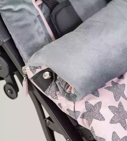 Interbaby Star Universal Kinderwagen Fußsäcke Wasserdicht Röschen mit Samtfutter 90x46cm