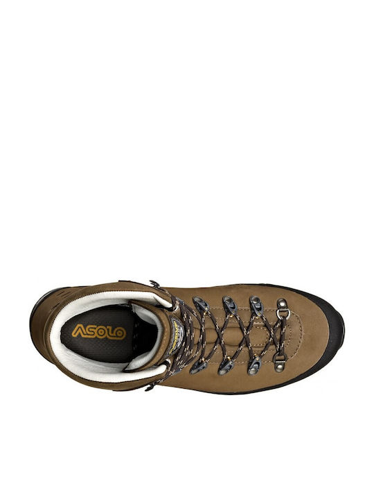 Asolo Nuptse Gv Pantofi De Drumeție Pentru Bărbați Tip Botine Impermeabili Cu Membrana Gore-Tex Maro