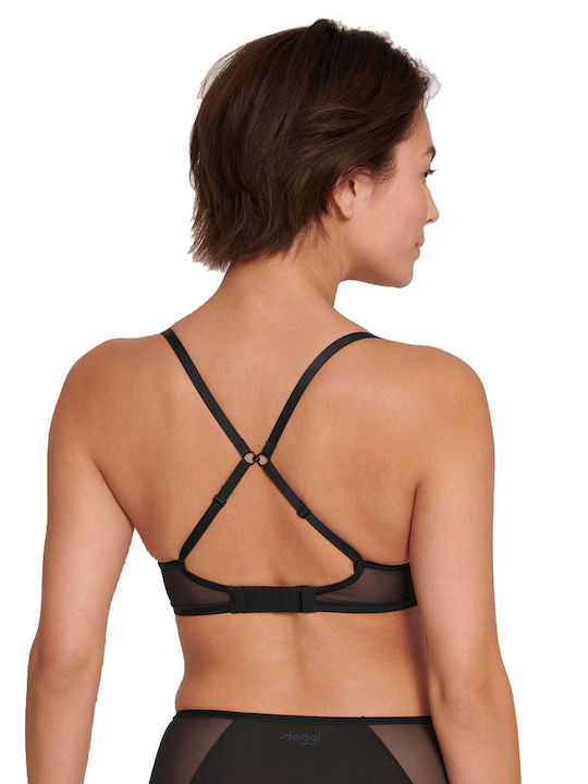 Sloggi Soft Adapt Women's Bralette Bra Black