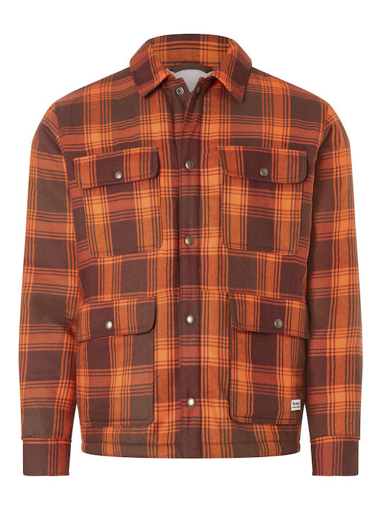 Langärmlig Flanell Hemd Braun