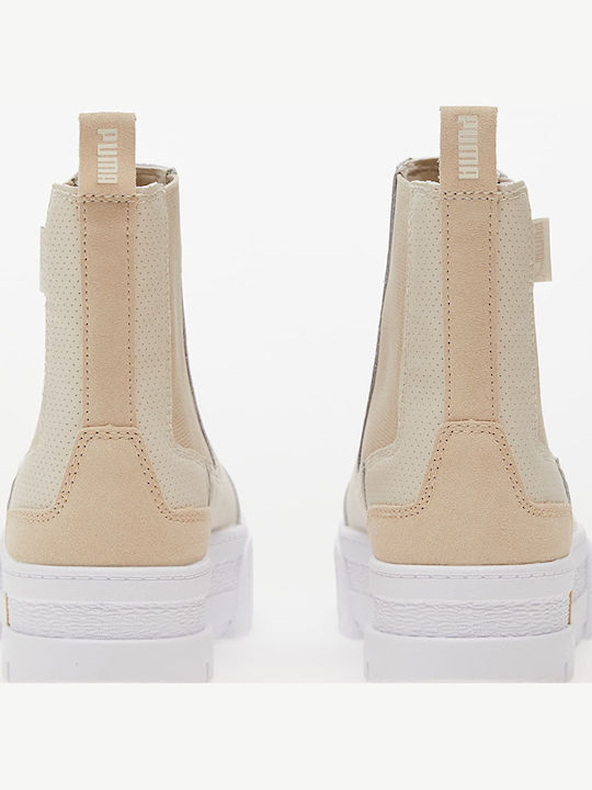 Mayze Women's Chelsea Boots Beige