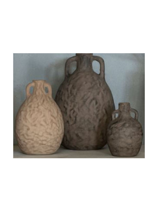 J-Line Διακοσμητικό Βάζο Keramik Braun 18x18x30cm 2Stück