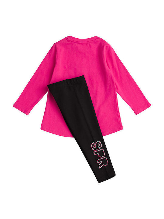 Sprint Kids Set with Leggings Winter 2pcs Fuchsia