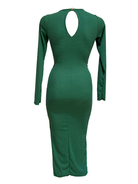 Fashion Vibes Midi Dress Green