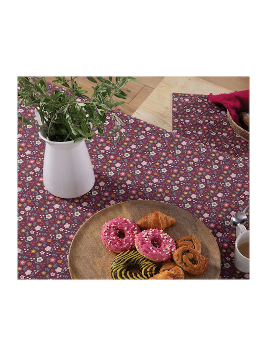 Nef-Nef Homeware Livingry Cotton Stain Resistant Tablecloth berry 140x240cm