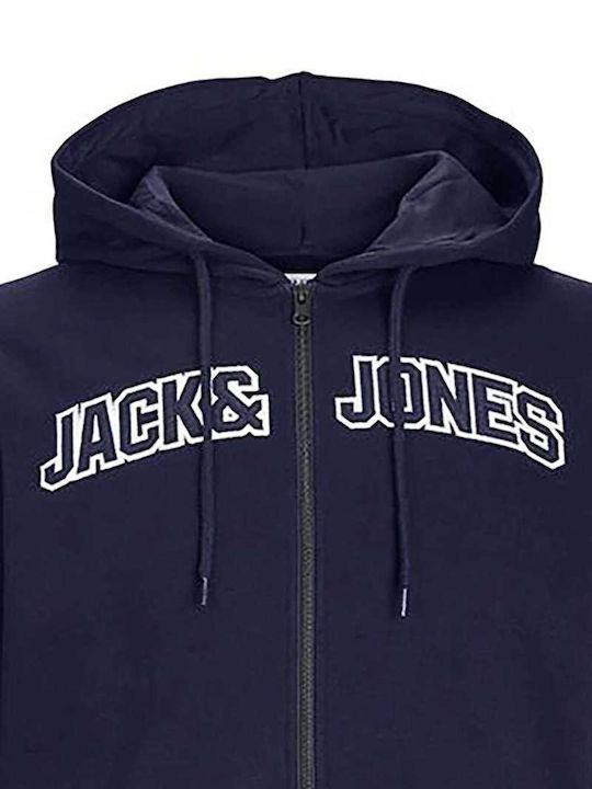 Jack & Jones Sweat Navy Blue with Hood