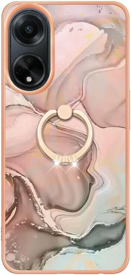 Electroplating Back Cover Σιλικόνης Ροζ Χρυσό (Oppo A98)