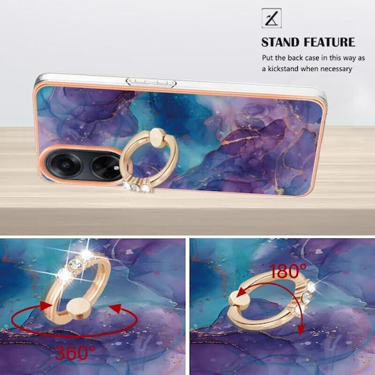 Electroplating Back Cover Σιλικόνης Μωβ (Oppo A98)