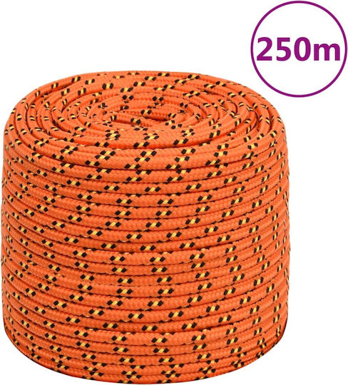 vidaXL Σχοινί Πλεκτό 8mm 250m από Πολυπροπυλένιο Πράσινο