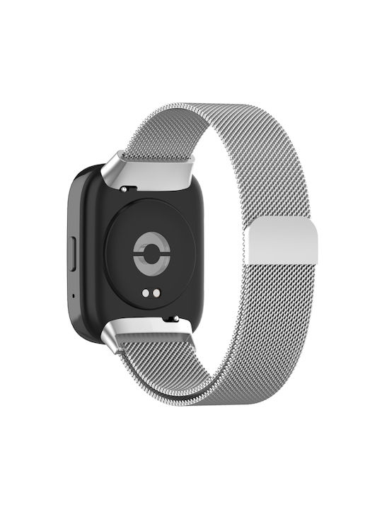 Milan Каишка Неръждаема стомана Сребрист (Redmi Watch 3 Active - Часовник Redmi Watch 3 Active)