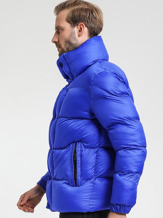 Winter Jacke Puffer Blau
