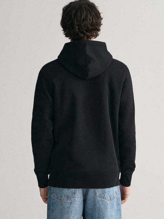 Gant Archive Shield Schwarz mit Kapuze
