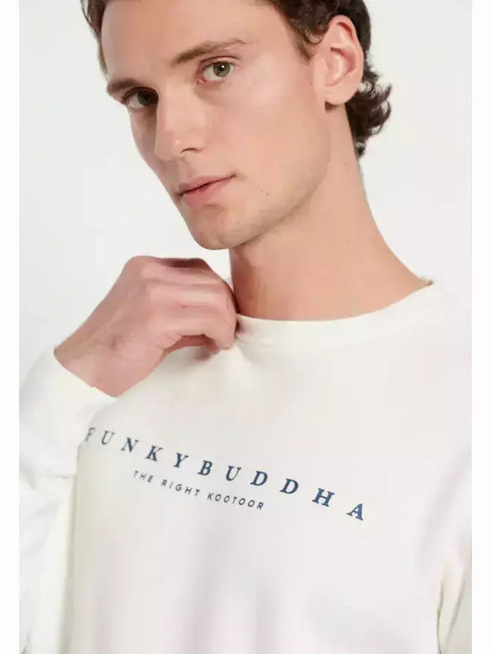 Funky Buddha Men's Sweatshirt White