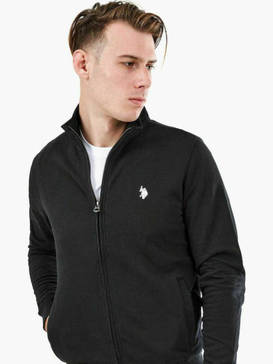 U.S. Polo Assn. Men's Sweatshirt Jacket Black