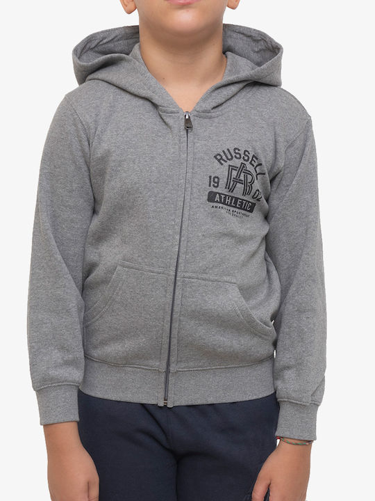 Russell Athletic Kids Sweatshirt Cardigan with Hood Gray