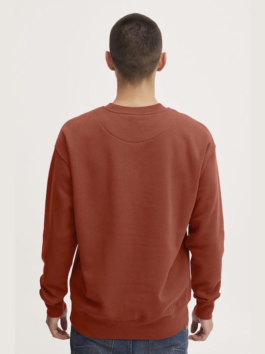 Solid Herren Sweatshirt Orange