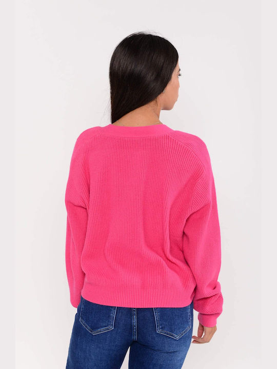 Doretta Women's Knitted Cardigan Fuchsia