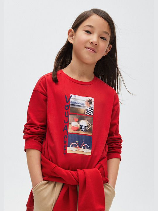 Mayoral Kids Blouse Long Sleeve Red