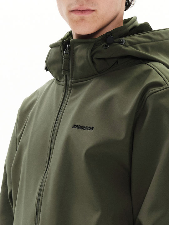Geci Bărbați Bomber Iarnă Waterproof și cu Protecție Împotriva Vântului Kaki