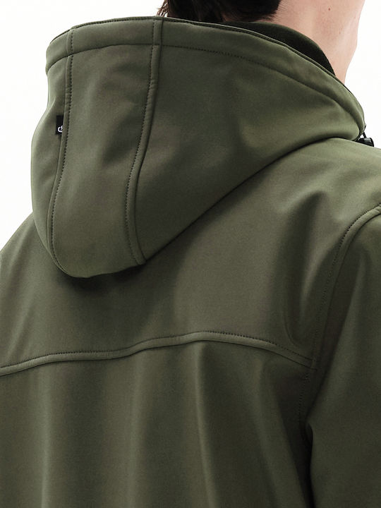 Geci Bărbați Bomber Iarnă Waterproof și cu Protecție Împotriva Vântului Kaki