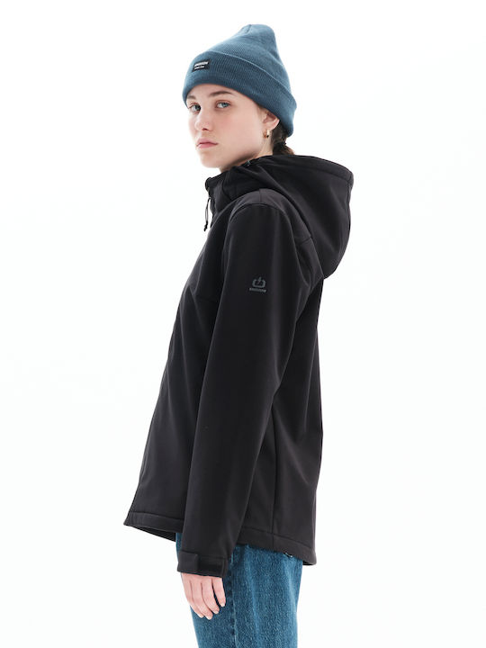 Women's Short Lifestyle Jacket for Winter Black