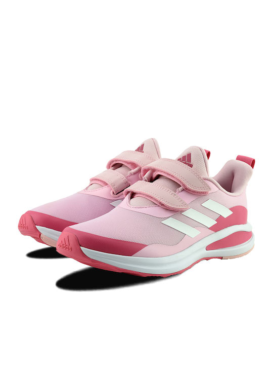 Fortarun Fortarun Kids Sports Shoes Running with Hoop & Loop Closure Clear Pink / Cloud White / Rose Tone