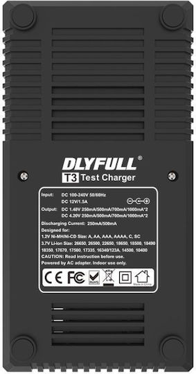 KAL Electronics Φορτιστής 2 Μπαταριών Li-ion/Ni-Cd/Ni-MH Μεγέθους