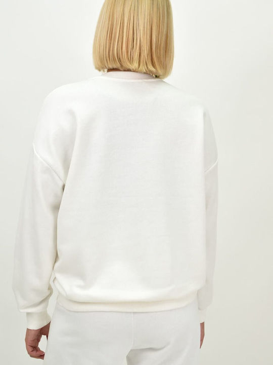 Potre Women's Long Sweatshirt White