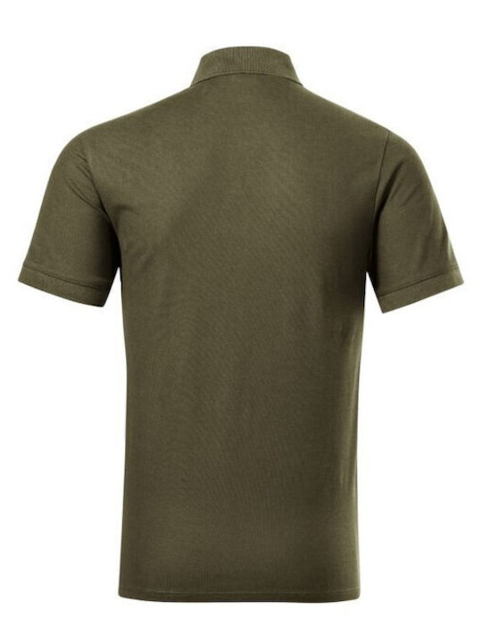 Malfini Ανδρικό Διαφημιστικό T-shirt Κοντομάνικο σε Καφέ Χρώμα