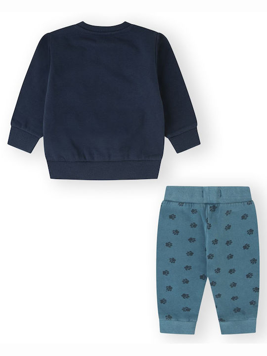 Canada House Kids Sweatpants Set Blue 2pcs